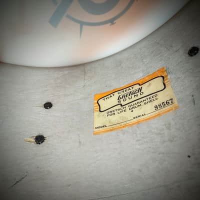 Gretsch Round Badge Jazz Kit Vintage 60s 16"x12" bass drum! image 22
