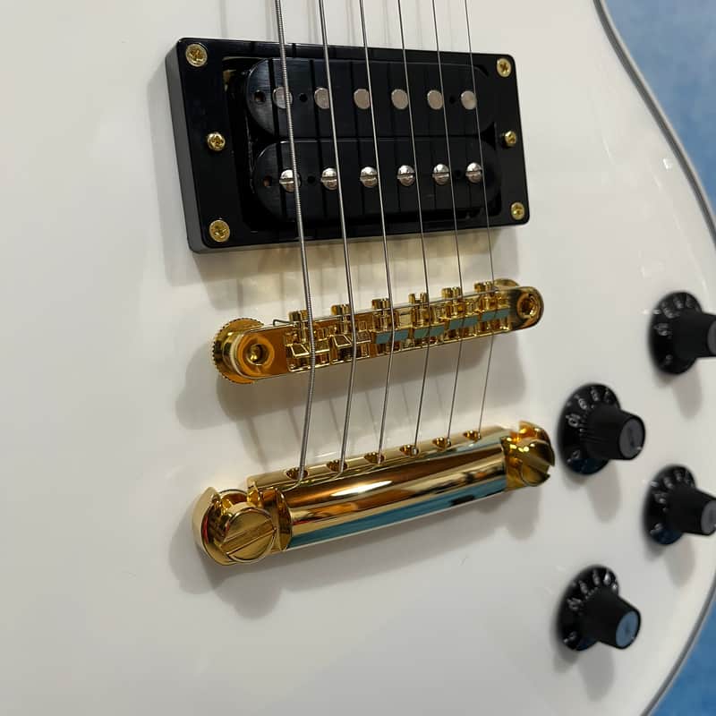 Edwards by ESP E-LPC 2022 White Les Paul Custom Made in Japan | Reverb