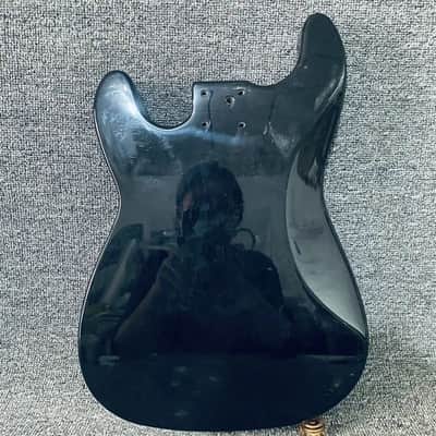 Black Strat Style Guitar Body for Fixed Bridge Build image 7
