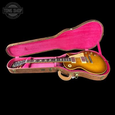 Gibson Custom Dealer Select 1959 Les Paul Standard Golden Poppy AAA Top Ultra Light Aged w/case 961014 image 11