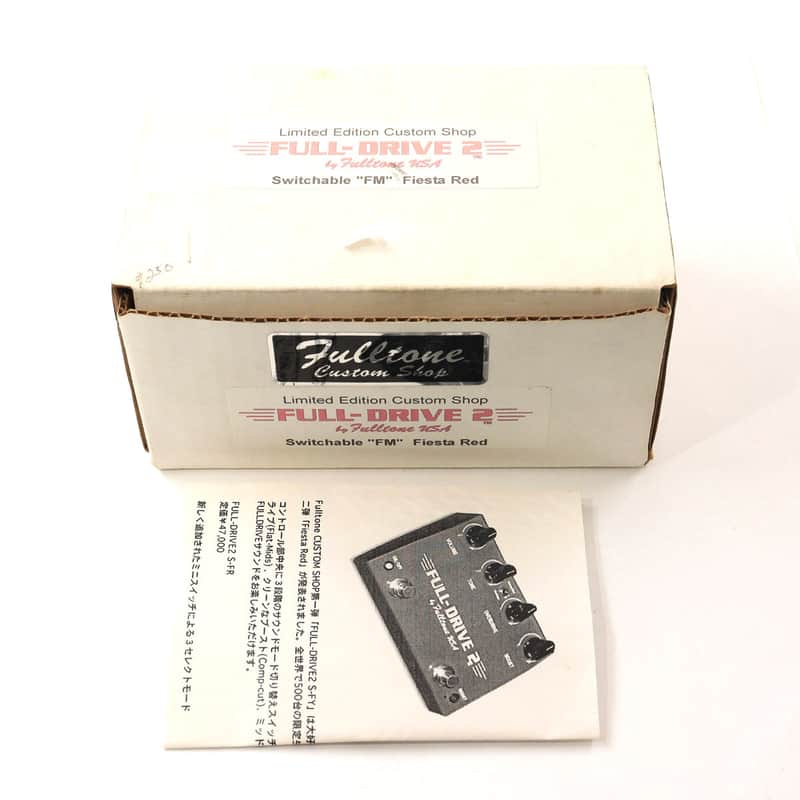 FULLTONE Full-Drive2 3-way Switch Fiesta RedVintage Cream [250