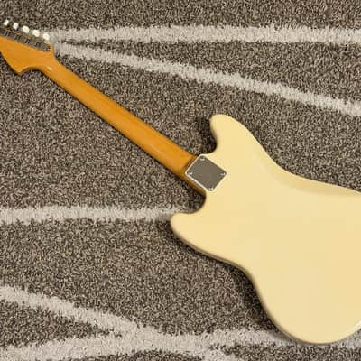 RARE! 2006-2008 Fender Japan MG-73 MH/CO Mustang Reissue Olympic White OWH Competiton Line Matching Headstock MIJ image 8