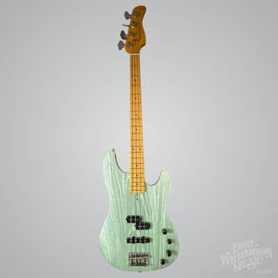 Sire Marcus Miller P6-4 String Bass Guitar, Maple Fingerboard, Surf Green Metallic image 5
