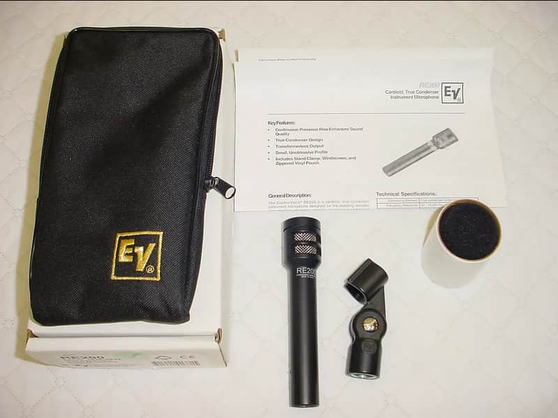 Electro-Voice EV RE200 True Condensor Cardioid Probe Microphone image 1