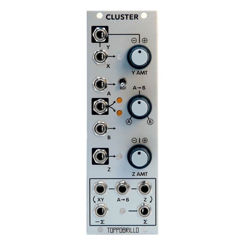 Toppobrillo Cluster Eurorack Processing Toolbox Module (Silver) image 1