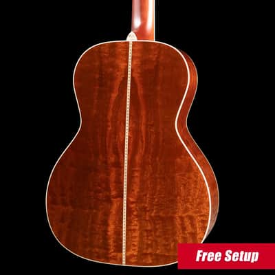 Santa Cruz H13 42 Style Acoustic Guitar - Orcas Island Cedar/Waterfall Bubinga with Hardshell Case image 2