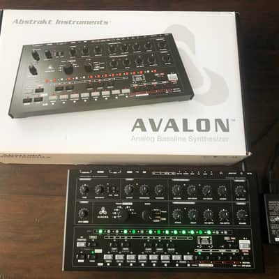 Abstrakt Instruments Avalon Analog Bassline Acid Synthesizer Custom Black Green TB-303 clone synth image 3