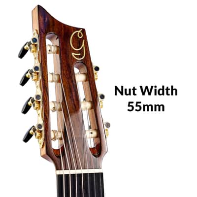 7-String Short-Scale Classical Guitar – Gayetana A75 “SieteQuinto” | Cedar Top | 580mm Scale | 55mm Nut | Jazz / Latin / Requinto-Style image 3