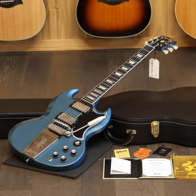 Mint! 2023 Gibson Custom Shop 1964 Reissue SG Murphy Lab w/ Maestro Electric Guitar Pelham Blue Ultra Light Aged + COA OHSC image 1