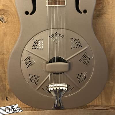 National Delphi Resonator Resophonic Guitar Taupe 1998 w/ OHSC image 2