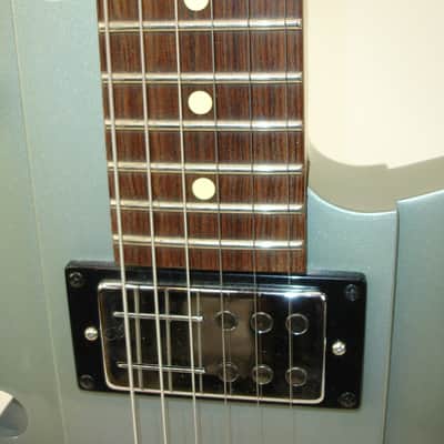 Reverend Airsonic HB Electric Guitar, Metallic Silver Freeze image 6