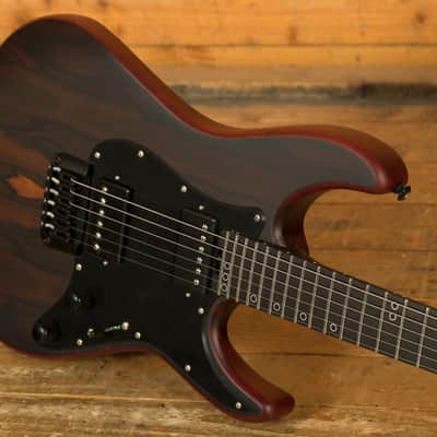 Schecter Sun Valley Super Shredder Exotic HT Ziricote - Ebony - Faded Vintage Sunburst Satin image 5