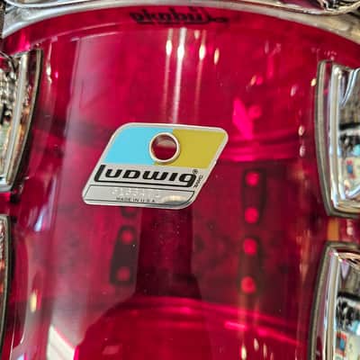 Ludwig Red Vistalite 20-14-12" Downbeat Drum Kit 2023 image 15