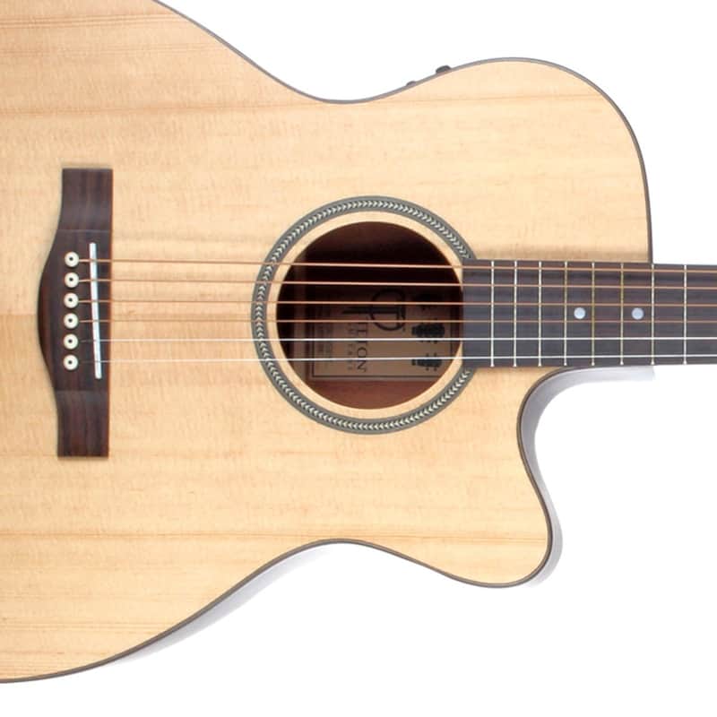 Teton STG100CENT Spruce/Mahogany Grand Concert with Electronics Natural image 1