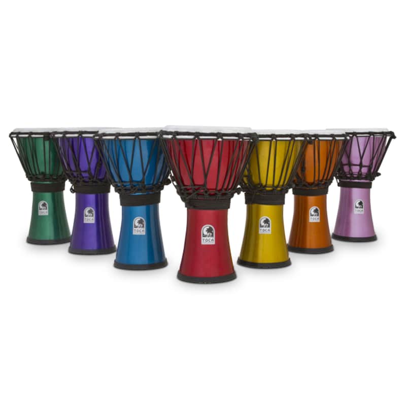 Toca Percussion TFCDJ-7MS ColorSound Djembe Set 7" (7-Piece) - Djembe image 1