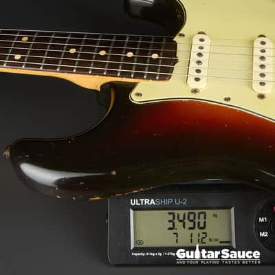 Fender Stratocaster Original Vintage Slab Board 1961 Sunburst (COD 1965VG) image 17