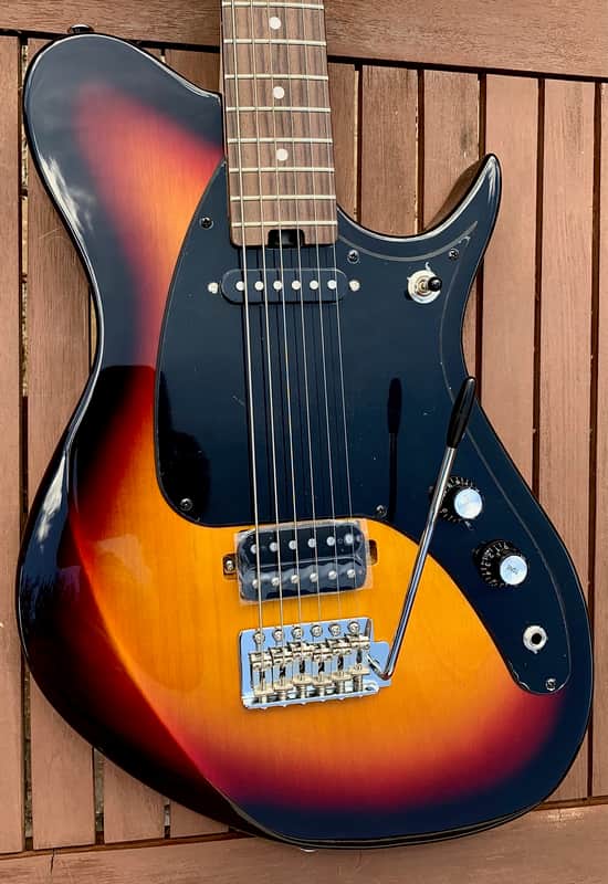 Aria Pro II Jet B'Tone 3 Tone Sunburst Baritone Electric Guitar *Demo Video Inside* image 1