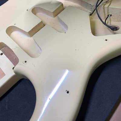 1964 Fender Stratocaster Left Hand Electric Guitar Olympic White USA Strat image 22