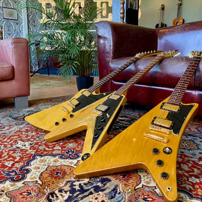 1980-1982 Gibson Modernistic Series Korina Flying V Explorer Moderne image 4