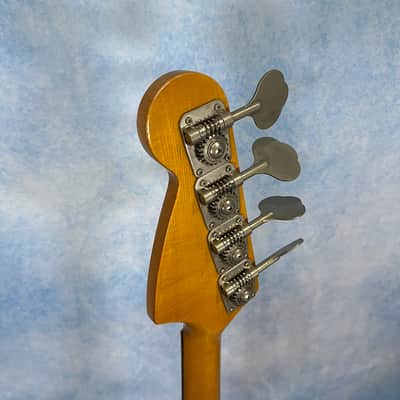 1999 Fender MB-98 / MB-SD Mustang Bass Fiesta Red Crafted in Japan, CIJ image 14