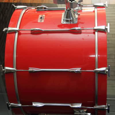 RARE Yamaha Recording Custom 9000 - hot red 22"x14 bass drum image 4