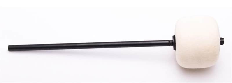 Danmar - 206 - Bass Drum Beater - White Felt, Black Shaft image 1