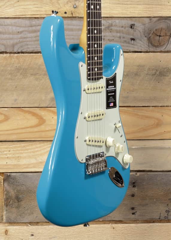 Fender American Professional II Stratocaster Electric Guitar Miami Blue w/ Case & Rosewood Fretboard image 1