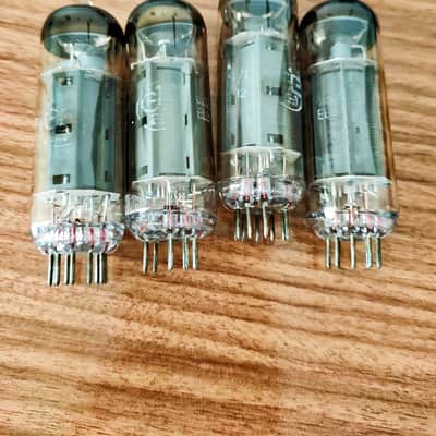 NOS GEB made in Italy EL84 1960 matched quartet image 1