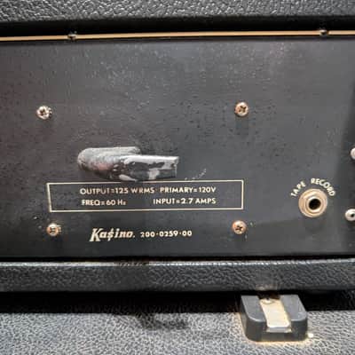 Kasino by Kustom Snake Eyes 2x15 Bass Rig 1970s image 8