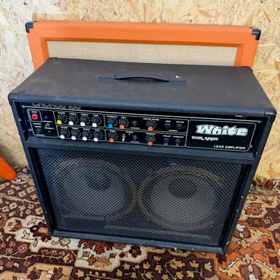 Vintage 1970s White Chorus 160 CL160 Tour Range 2x12 Amplifier Combo w/ G12-80 image 6