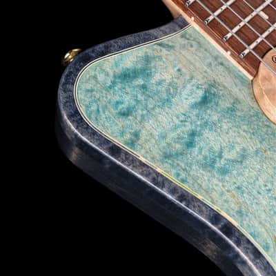 Jersey Girl Homemade Guitars Tapa-Verblet - 2025 - Holographic Blue - 25+ Year Old Carved-Maple Top. NEW, (Authorized Dealer) image 17