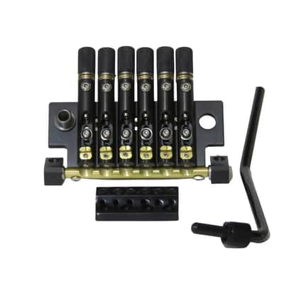 Nova Guitar Parts 6-String Headless Tremolo Bridge - Black image 1