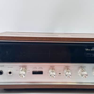 Sansui 5000A AM/FM Tuner Amplifier w/ Wood Cabinet image 4