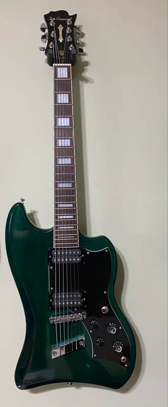 RARE MIK Guild DeArmond Sevenstar Seven-String Electric Guitar 2000-2001 Emerald Green Transparent vintage t-bird de armond korea image 1