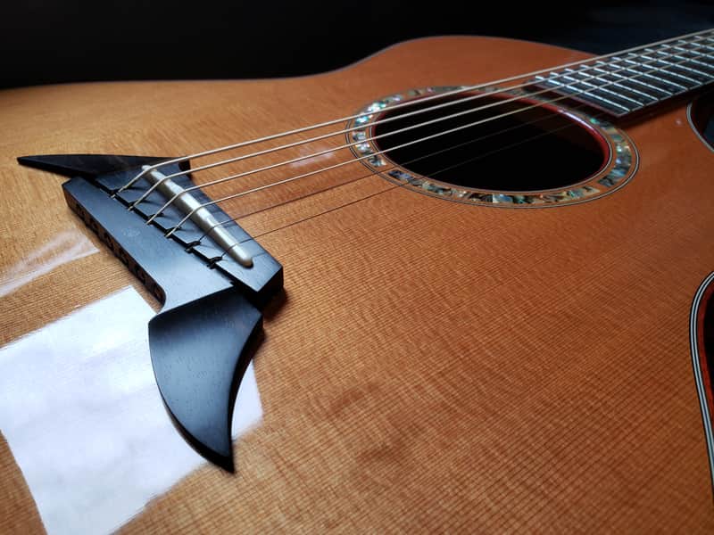 Breedlove C2/k | 1996 Serial No. 96-175 | 100 Cedar & Flamed Koa | Signed Steve Henderson image 1