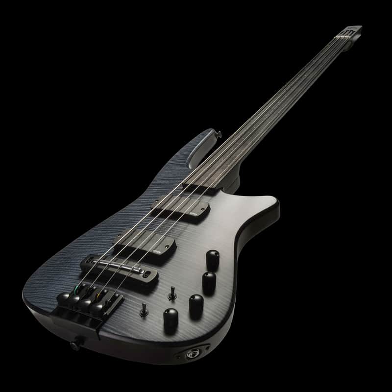 NS Design CR4 RADIUS Bass Guitar Charcoal Satin Fretless image 1