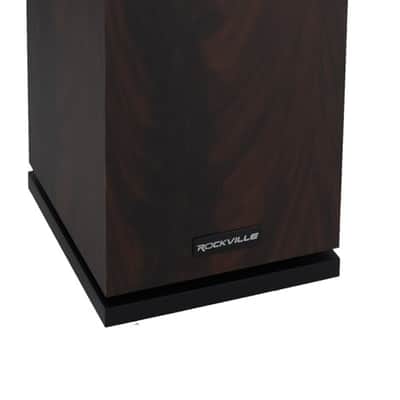 2 Rockville Lux 658 Dark Wood Dual 6.5" 8 Ohm Hi-Fi Tower Speakers+Home Receiver image 5