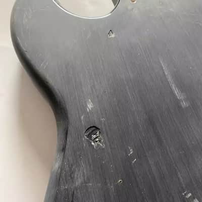 Black Basswood P Bass Style Body image 4