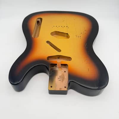 MJT Telecaster Body Alder Relic Nitro 3-Tone Light mjt6594 image 4