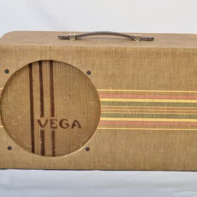Vintage Vega Model 112 Tube Amplifier – Serviced, Original Speaker, 1940's image 19