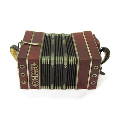 Foerster 96 Key Chemnitzer Concertina Button Accordion, Original Case image 3
