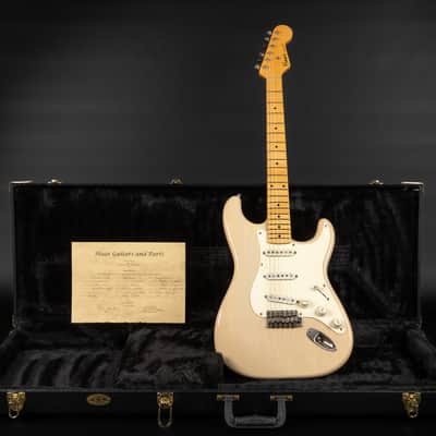 2013 Haar Traditional S Old Headstock - Nitro Blonde Light Aged | Custom Stratocaster 1-Piece Swamp Ash Body Maple Fretboard Amber Pickups | Case image 1