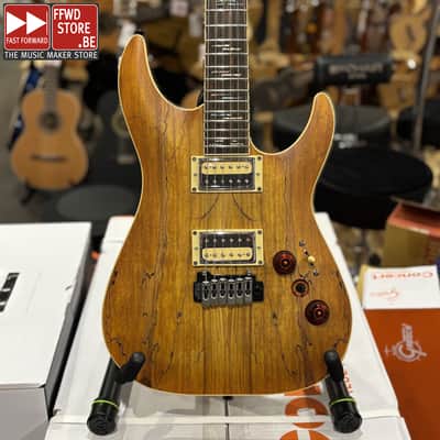 Schecter C-1 Exotic Spalted Maple 2020 - Present - Satin Natural Vintage Burst image 1