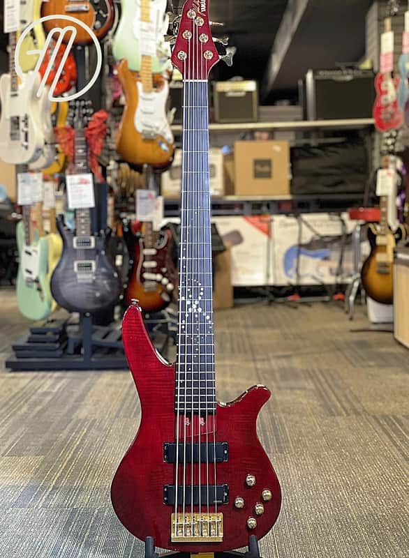 Yamaha RBX6JM John Myung 6-String - Metallic Red image 1