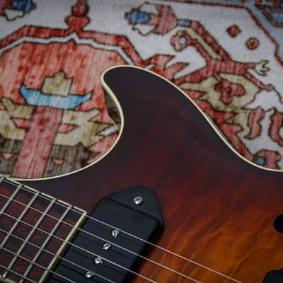 COLLINGS USA SoCo Deluxe Semi-Hollow "Tobacco Burst + Rosewood" (2023) image 10