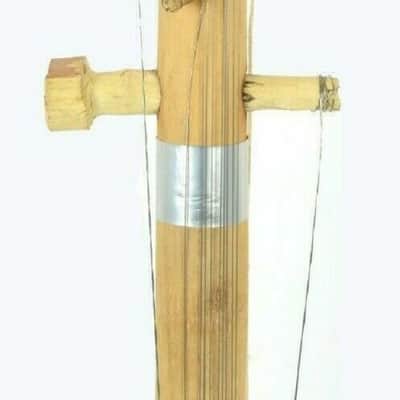 Handmade Ravanahatha  Wood Rajasthani Musical Folk Fiddle Sarangi Ravanhatta String Instrument image 4