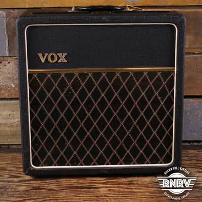 Vox AC-4 6-Watt 1x8" Guitar Combo 1965 Black with Black Diamond Cloth image 2