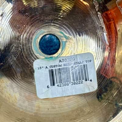 RARE SIZE 15” Zildjian A CUSTOM REZO Hihats 1307g 1653g image 13