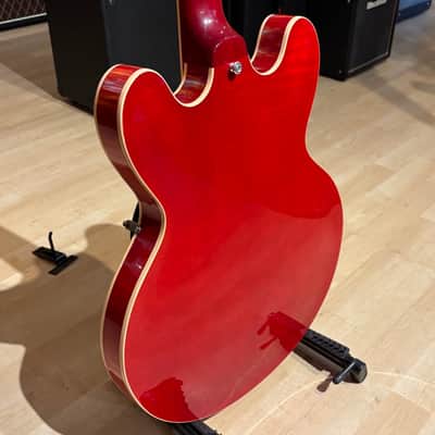 Gibson - Memphis ES-335 Dot Cherry AAA Figured Maple w/ PRO Headstock Repair OHSC & COA (2012) - USED image 8
