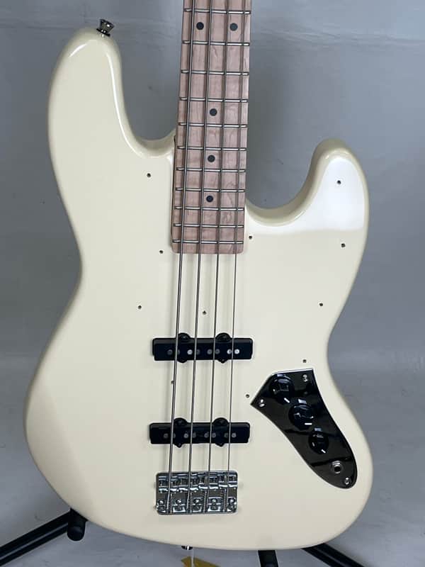G&L Placentia JB Electric Bass Regular Vintage White no Pick Guard image 1
